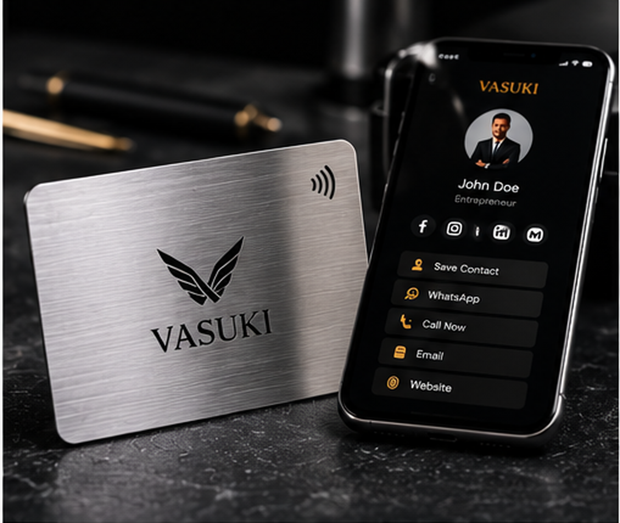 Contact VASUKI NFC for NFC business cards