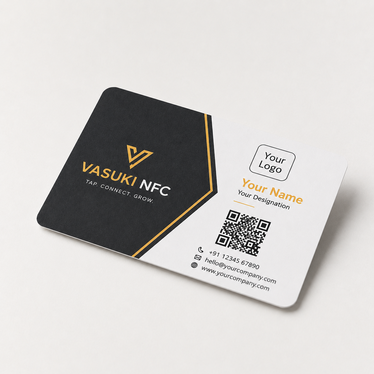 Basic QR business card by VASUKI NFC