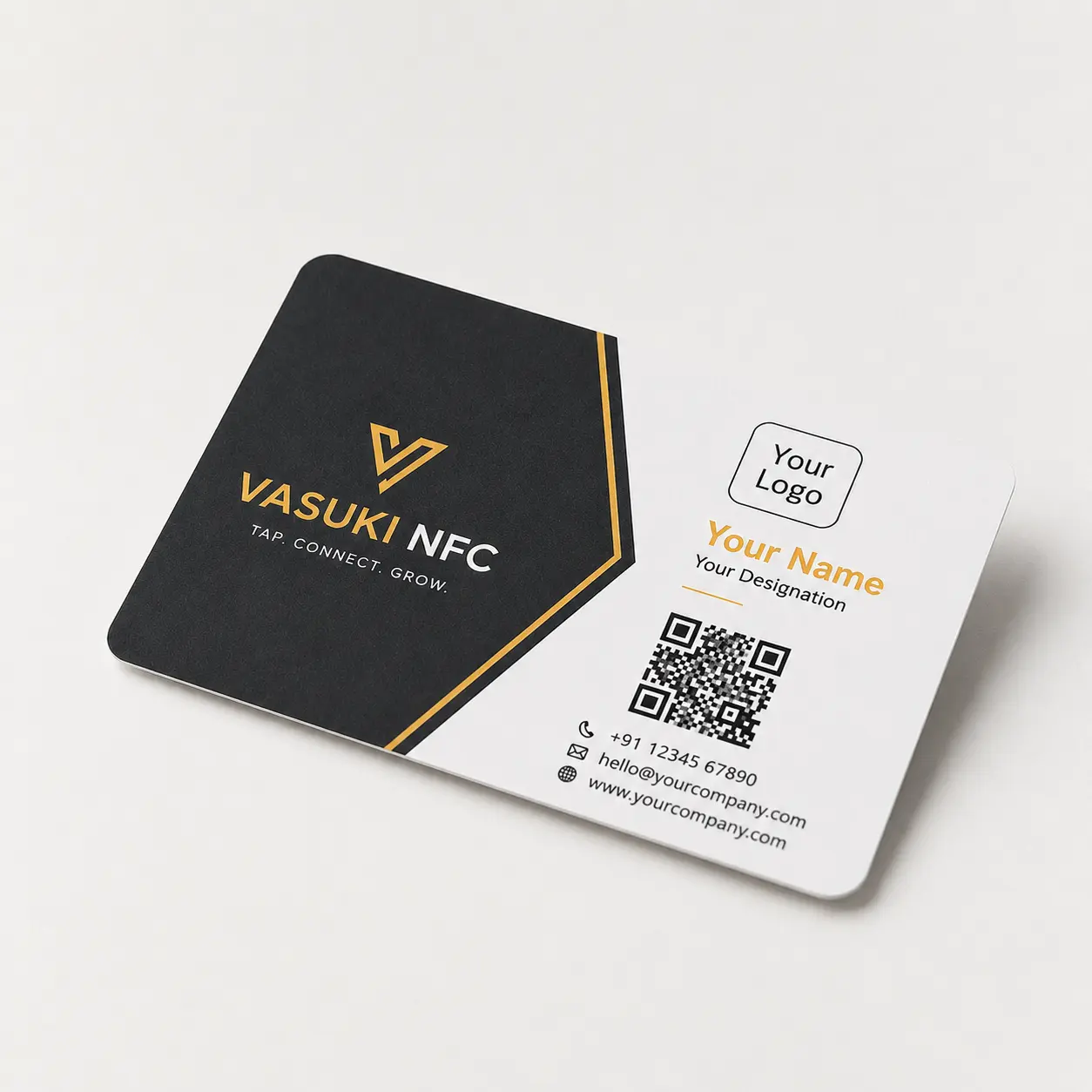 Normal QR card with digital profile